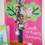 full color banner used as a growth chart for a birthday party