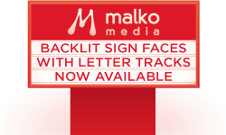 backlit sign illustration